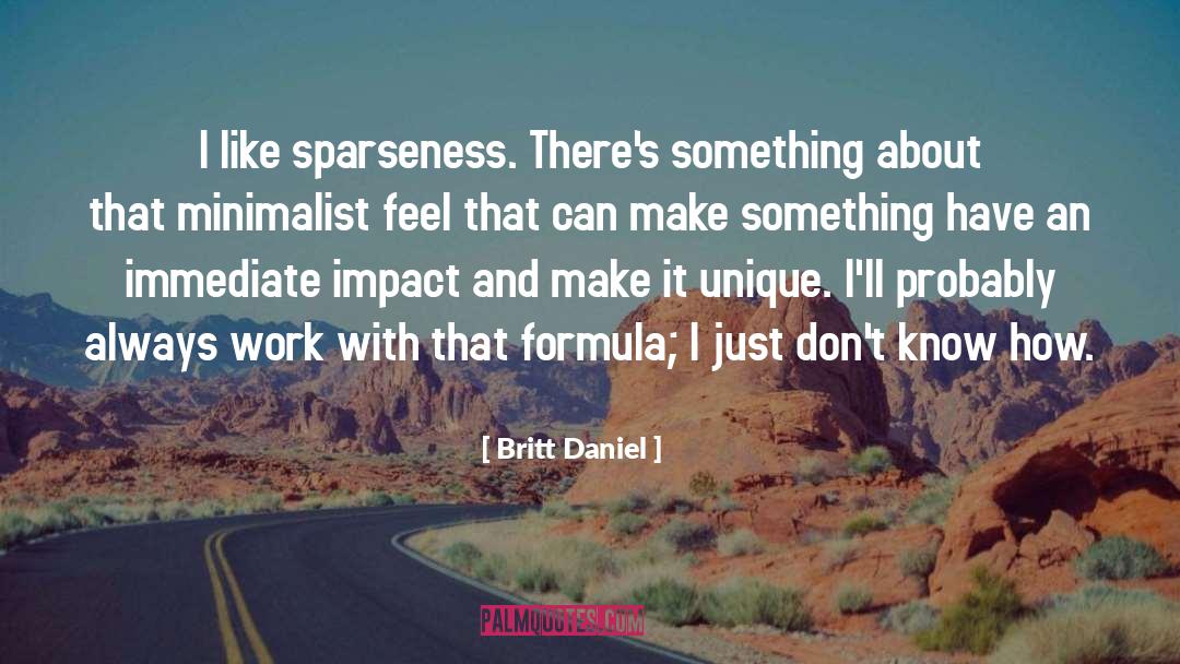 Minimalist quotes by Britt Daniel