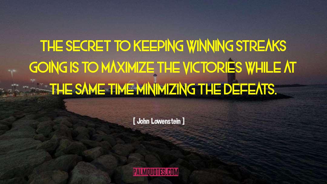 Minimizing quotes by John Lowenstein