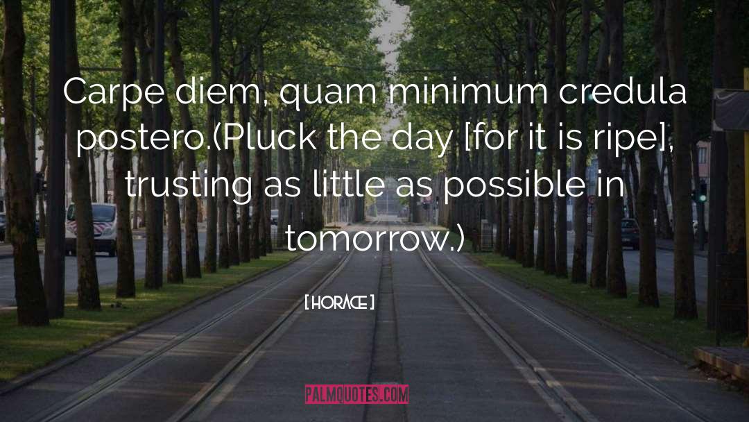 Minimum quotes by Horace