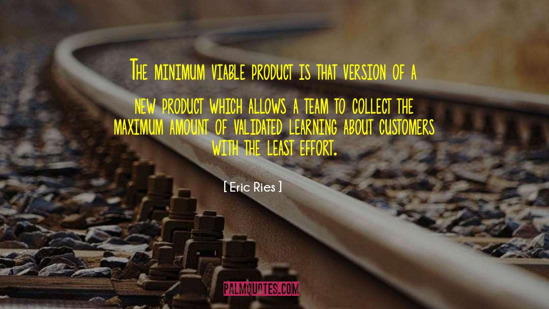 Minimum Viable Product quotes by Eric Ries
