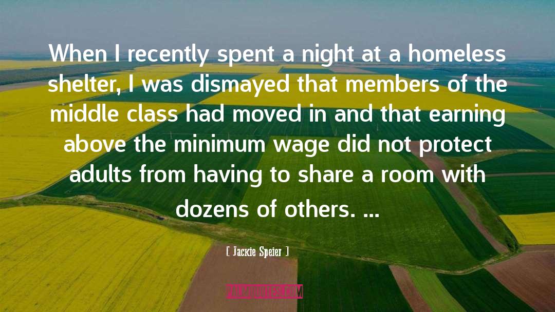 Minimum Wage quotes by Jackie Speier