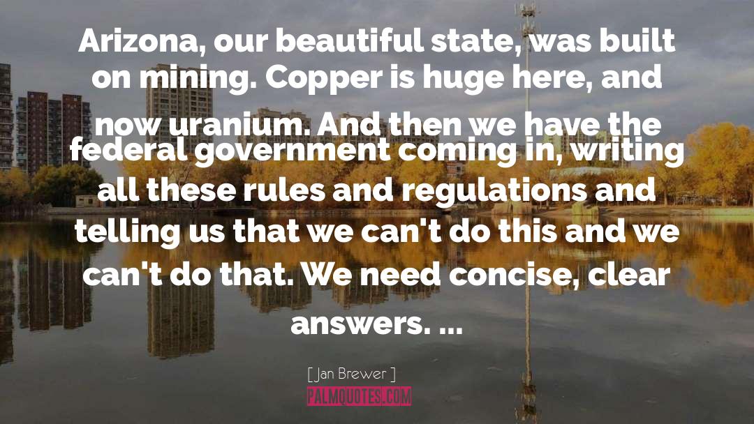 Mining quotes by Jan Brewer