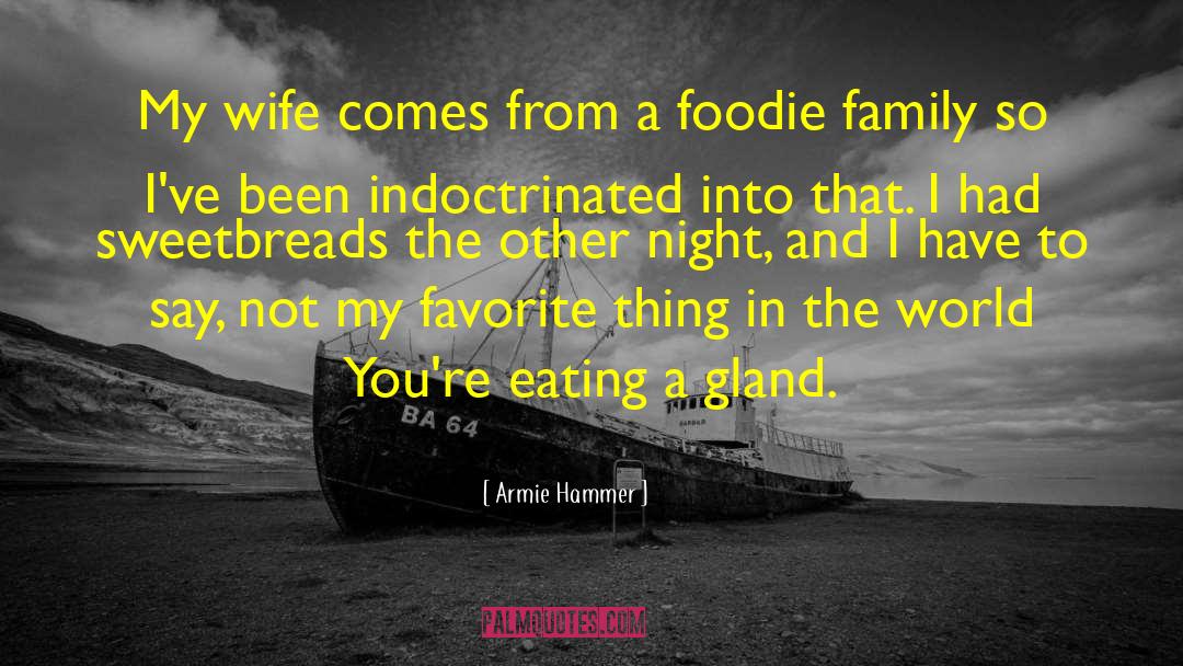 Mining Wife quotes by Armie Hammer