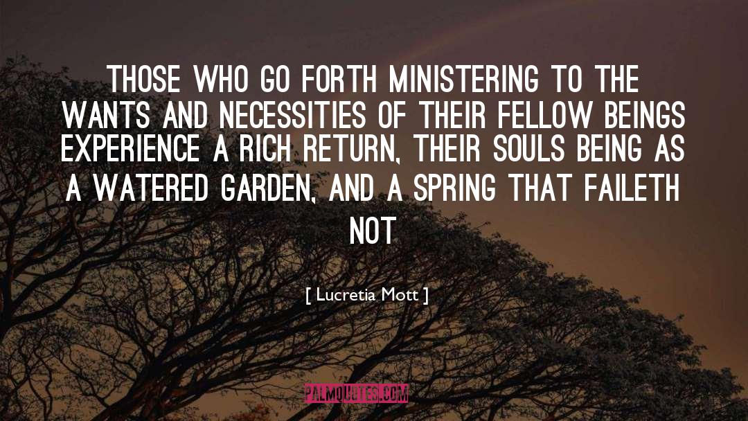 Ministering quotes by Lucretia Mott