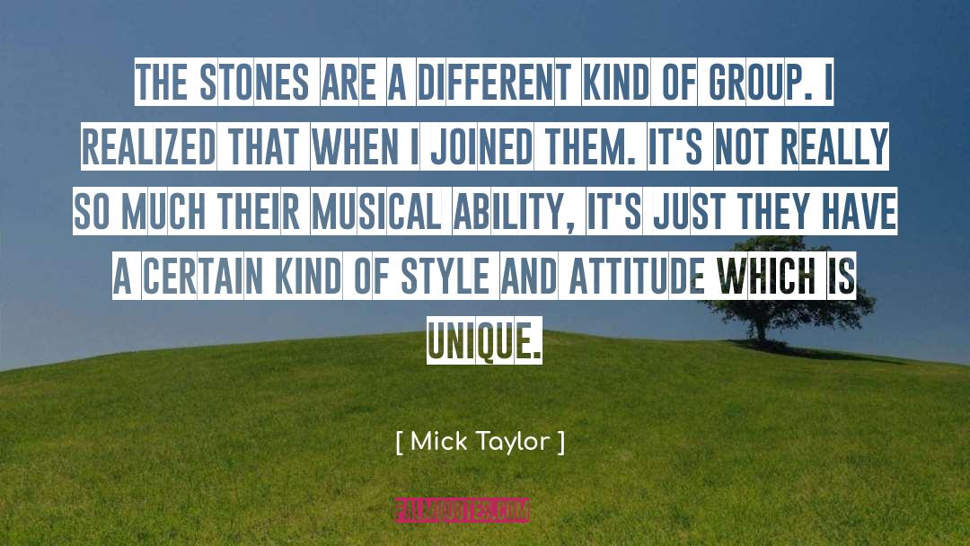 Ministry Musical Group quotes by Mick Taylor