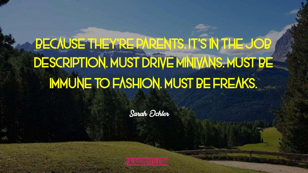Minivans quotes by Sarah Ockler