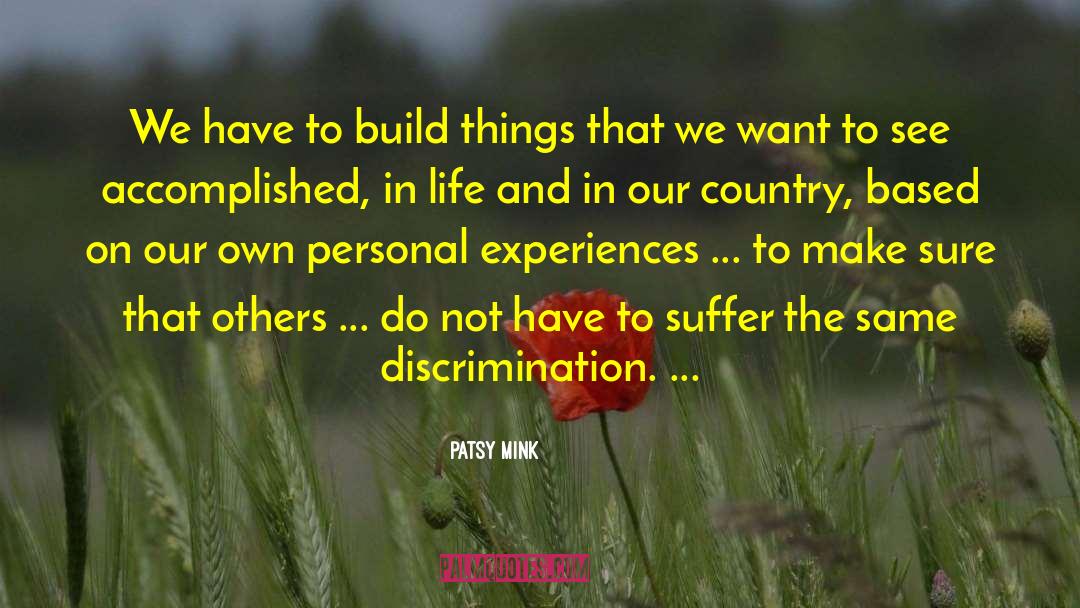 Mink quotes by Patsy Mink