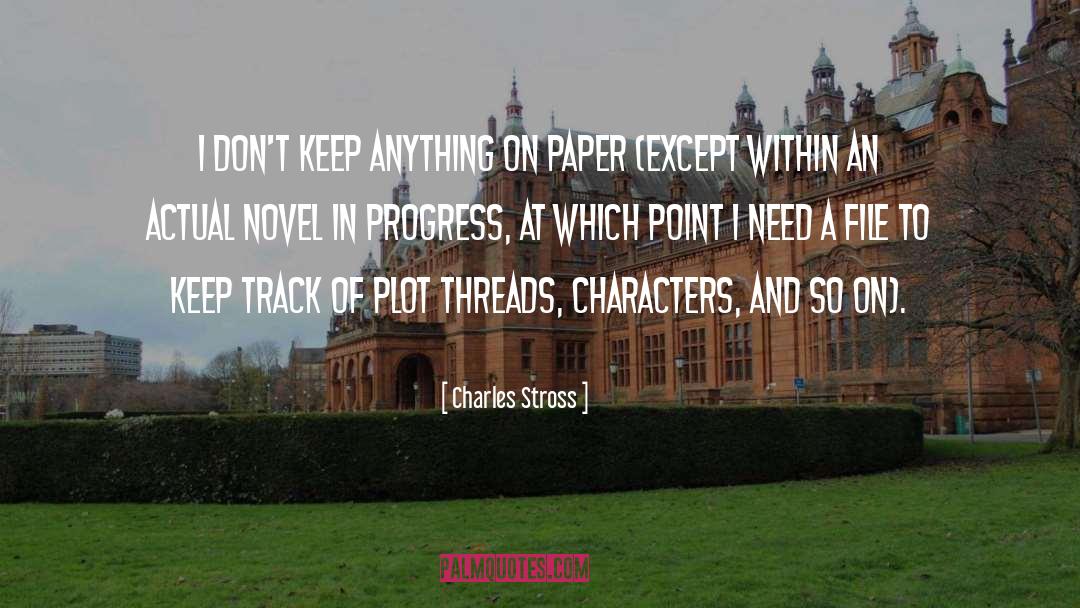 Minor Characters quotes by Charles Stross