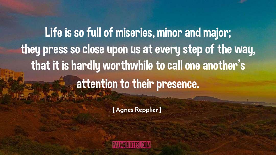 Minor quotes by Agnes Repplier