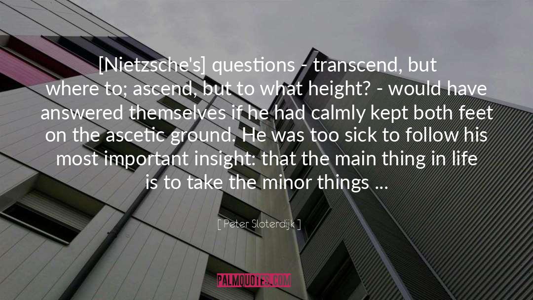 Minor Things quotes by Peter Sloterdijk