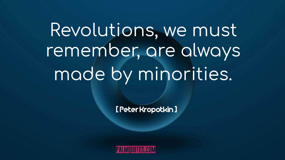 Minorities quotes by Peter Kropotkin