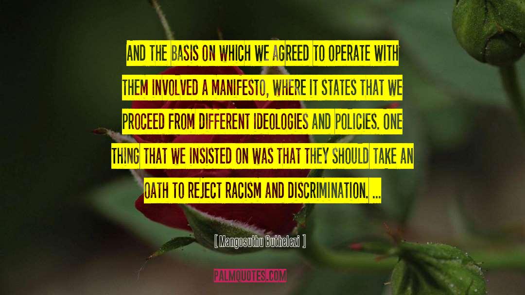 Minority Discrimination quotes by Mangosuthu Buthelezi