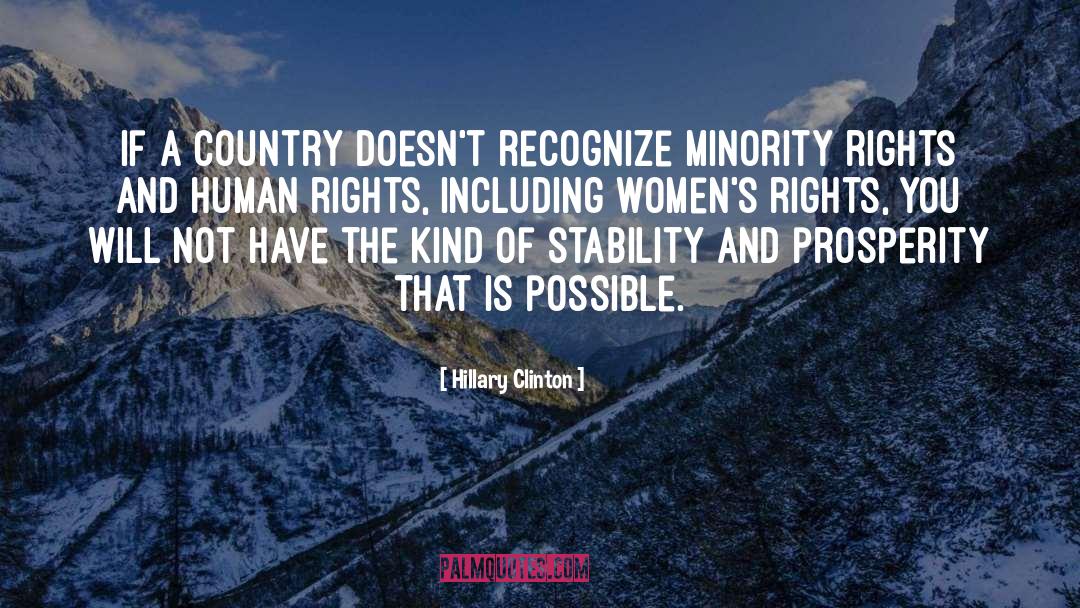 Minority Rights quotes by Hillary Clinton