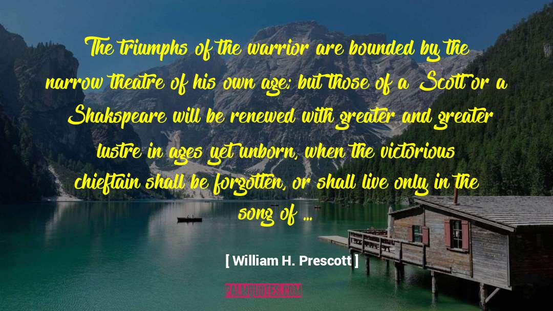 Minstrel quotes by William H. Prescott