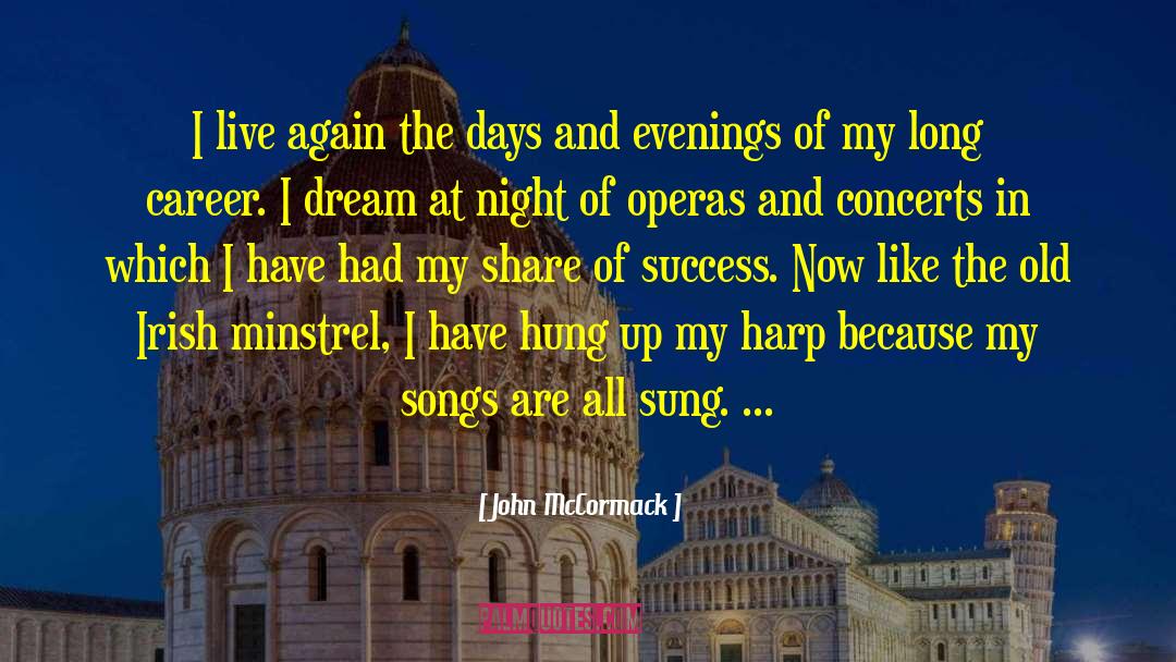 Minstrel quotes by John McCormack