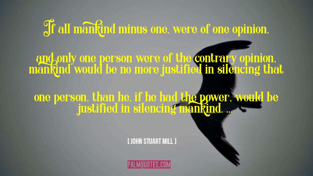 Minus quotes by John Stuart Mill