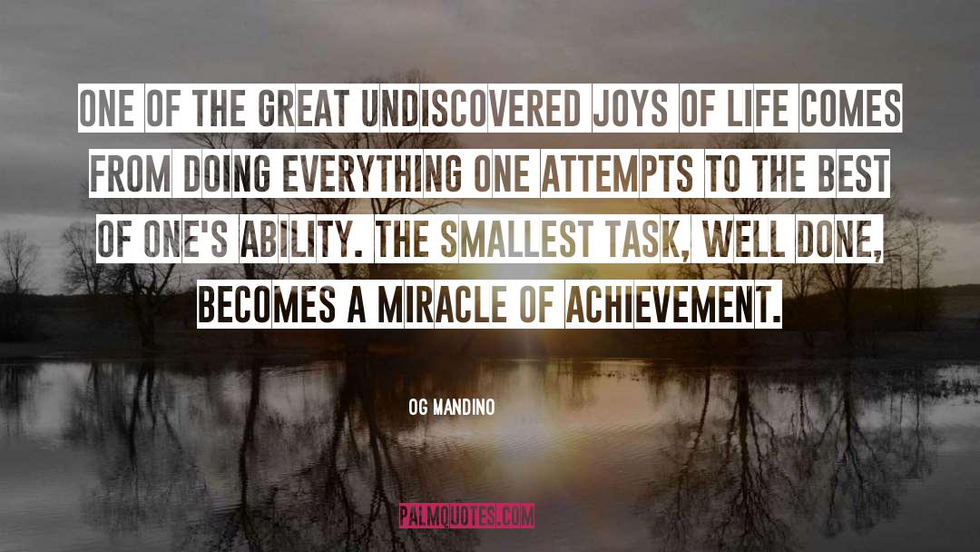 Miracle Workers quotes by Og Mandino
