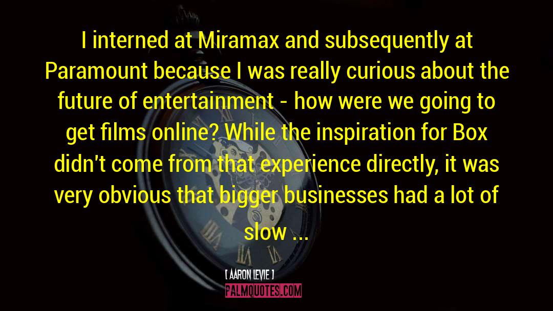 Miramax quotes by Aaron Levie