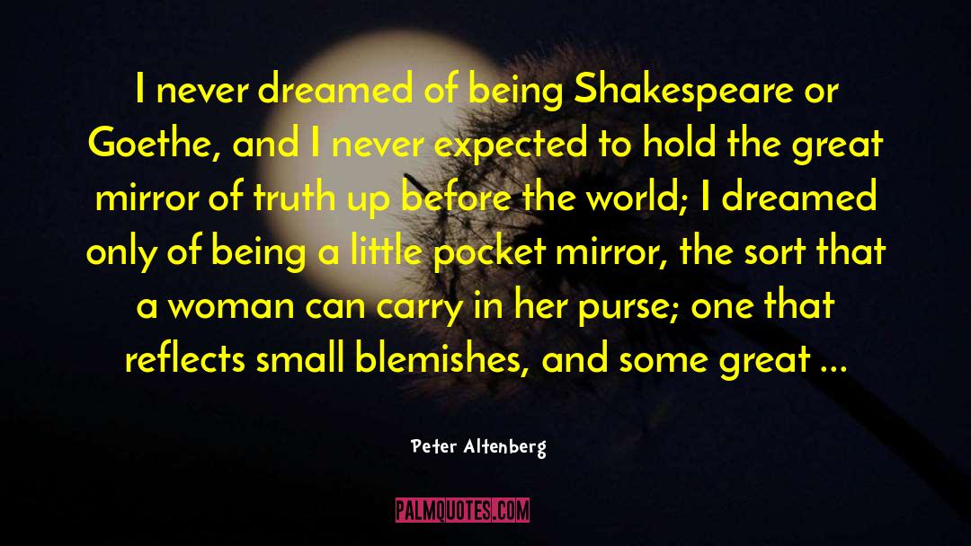 Mirror Writing quotes by Peter Altenberg