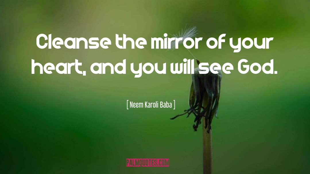 Mirrors quotes by Neem Karoli Baba