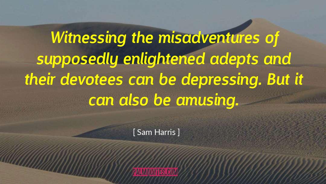 Misadventures quotes by Sam Harris