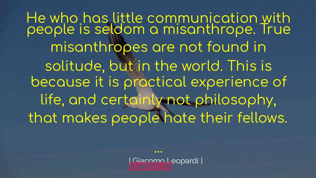 Misanthrope quotes by Giacomo Leopardi