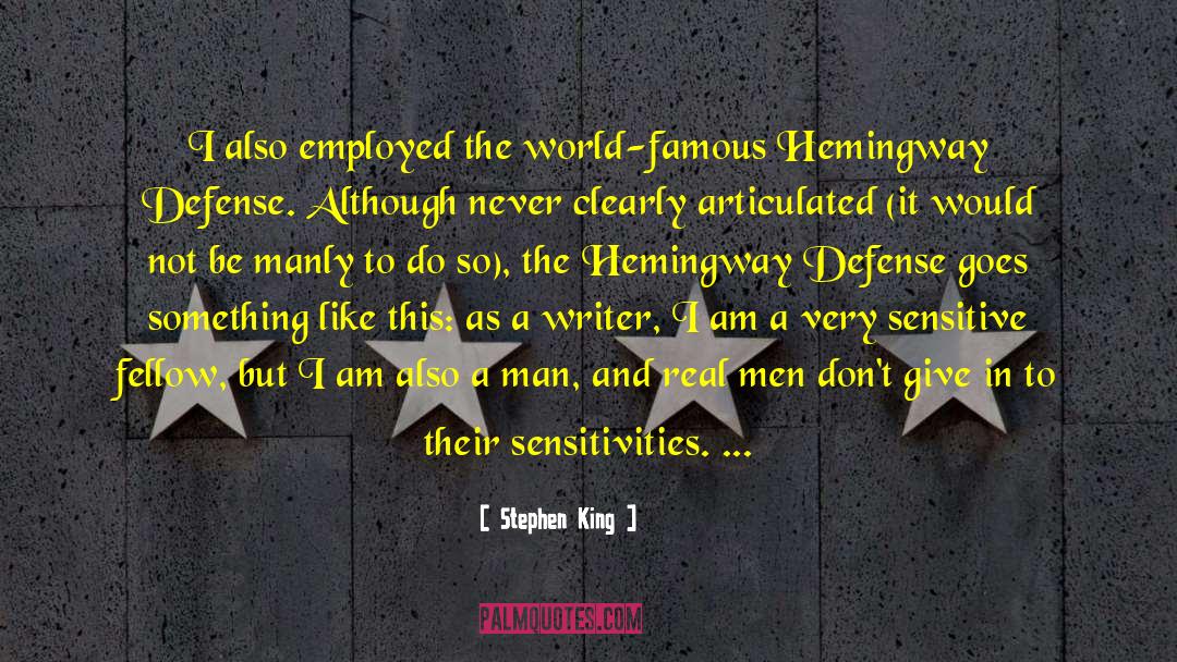 Misattributed To Hemingway quotes by Stephen King