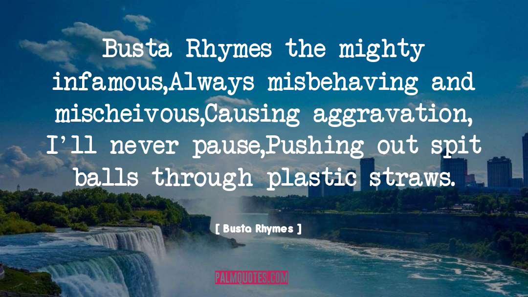 Misbehaving quotes by Busta Rhymes