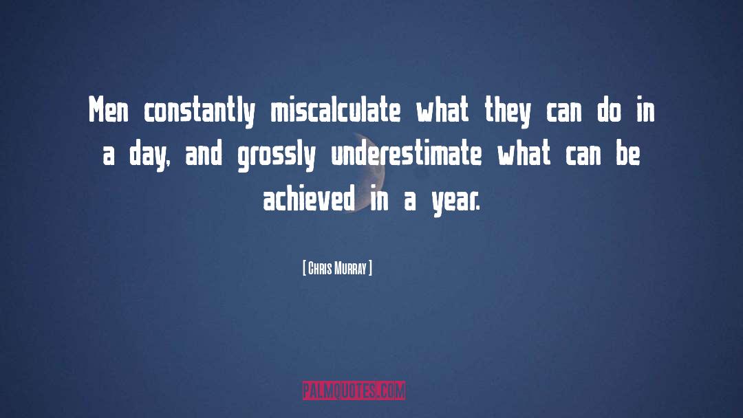 Miscalculate quotes by Chris Murray