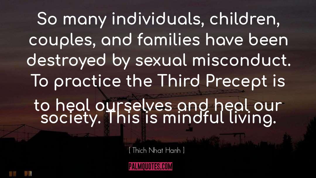 Misconduct quotes by Thich Nhat Hanh
