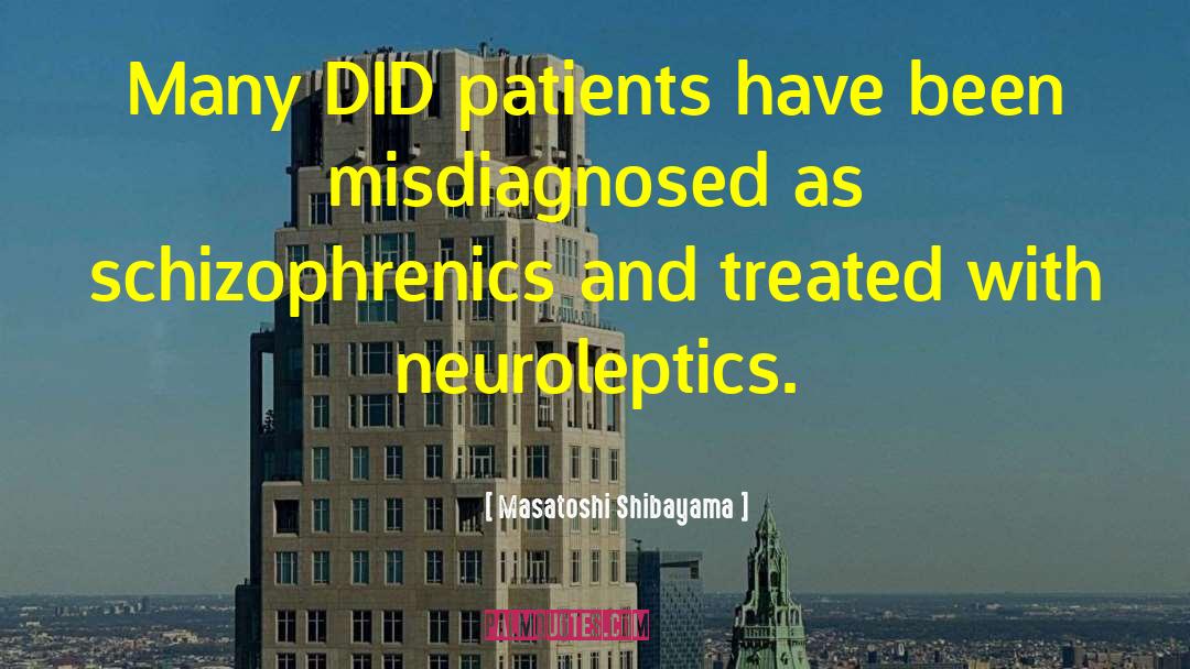 Misdiagnosis quotes by Masatoshi Shibayama