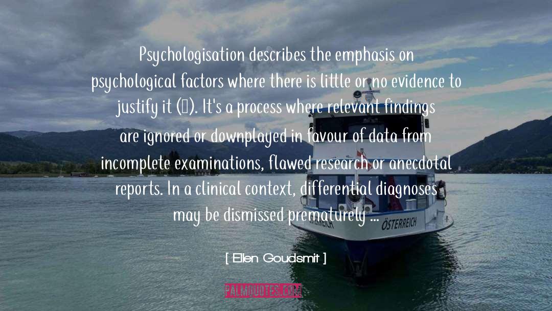 Misdiagnosis quotes by Ellen Goudsmit