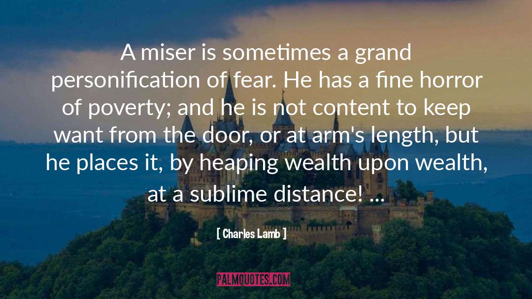 Miser quotes by Charles Lamb