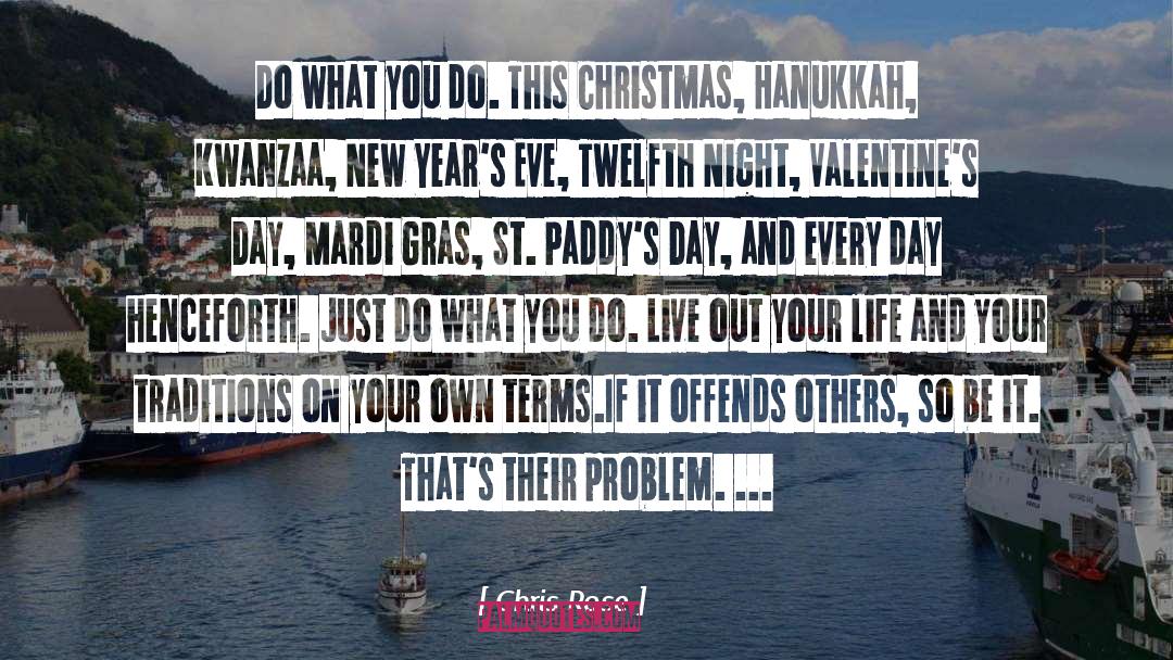 Miserable Christmas quotes by Chris Rose