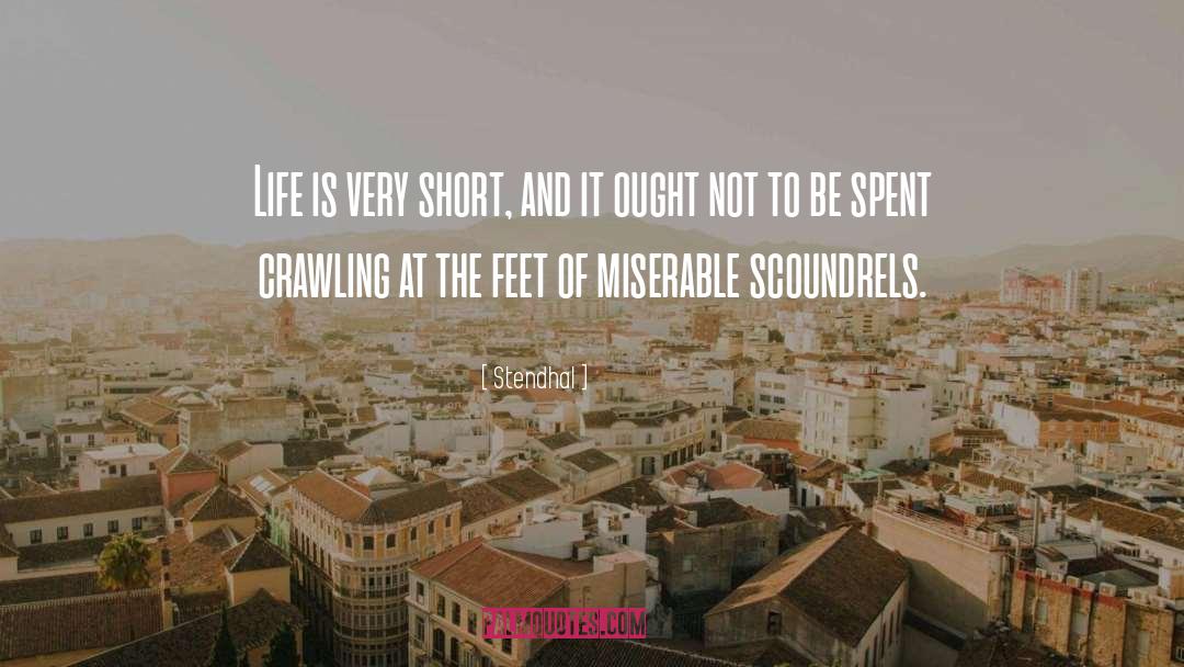 Miserable Life quotes by Stendhal