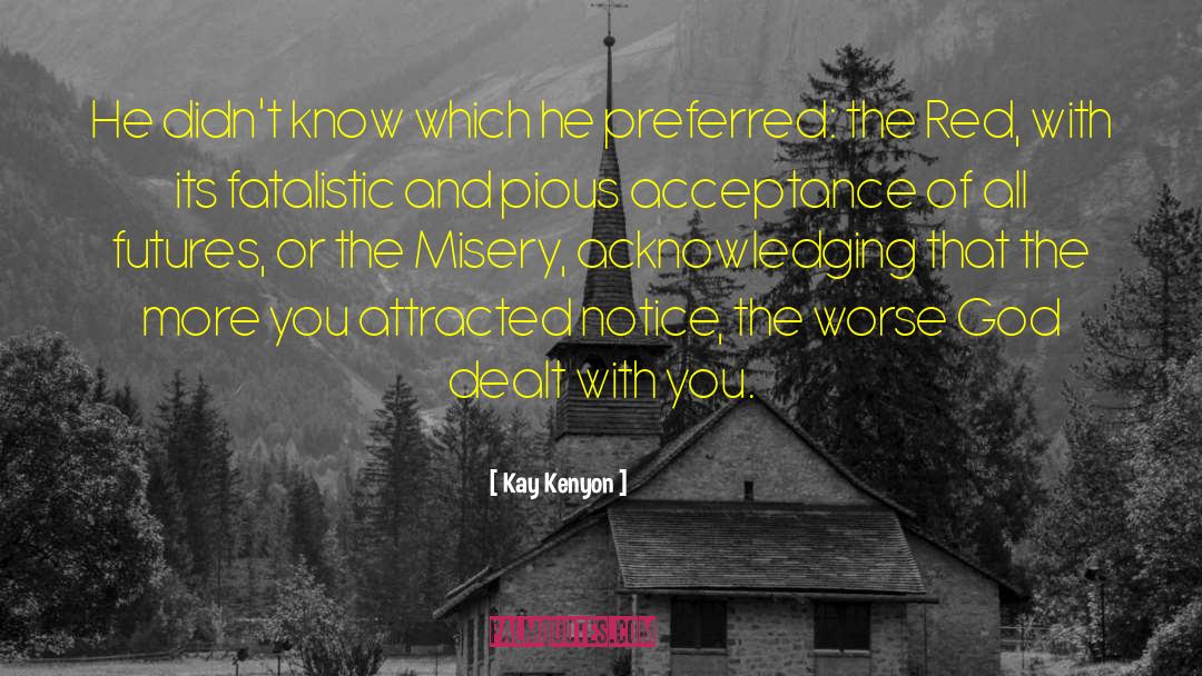 Misery And Suffering quotes by Kay Kenyon