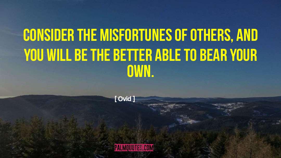 Misfortunes Of Others quotes by Ovid