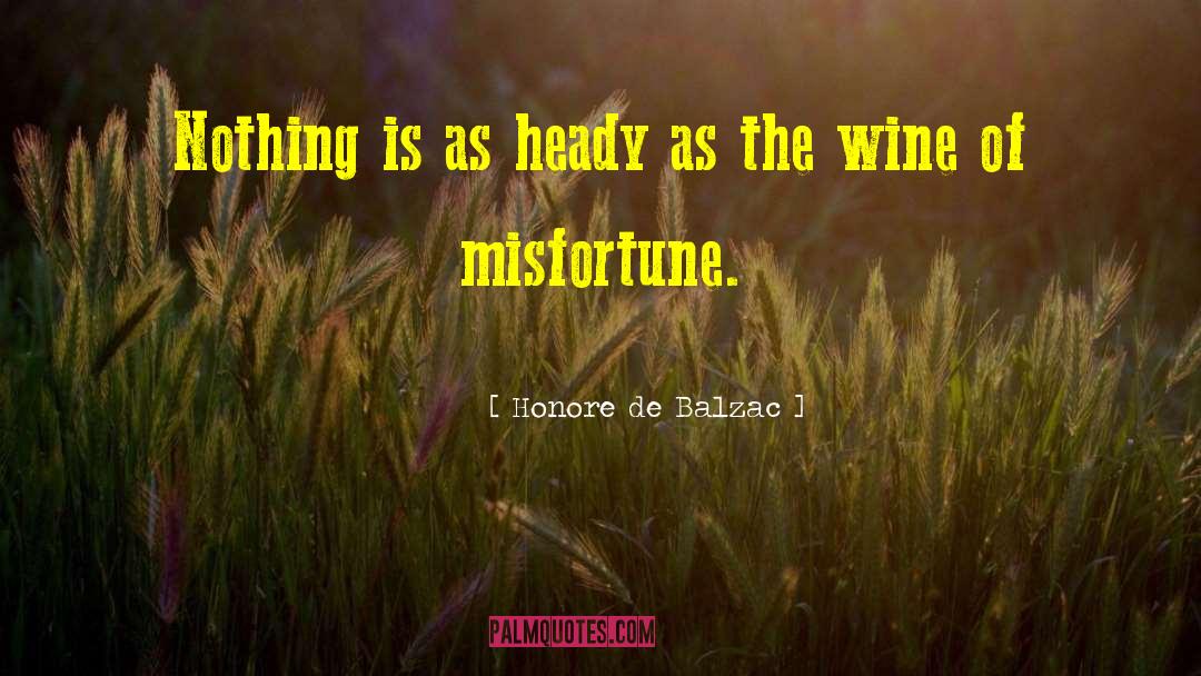 Misfortunes quotes by Honore De Balzac