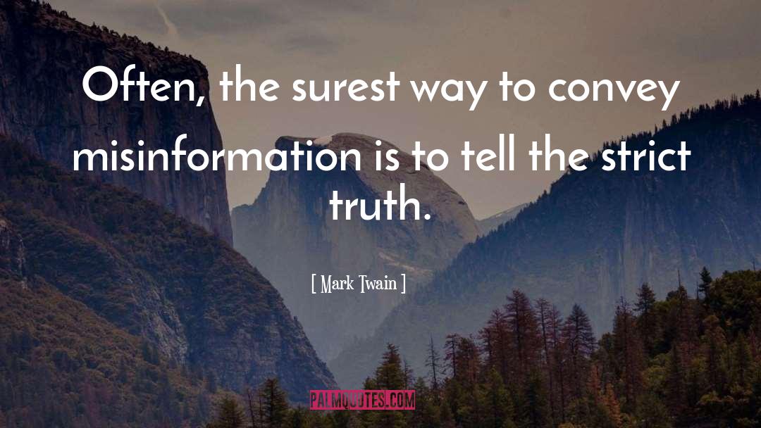 Misinformation quotes by Mark Twain