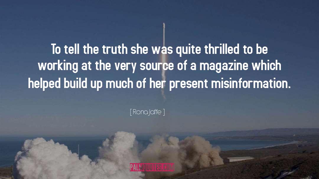 Misinformation quotes by Rona Jaffe