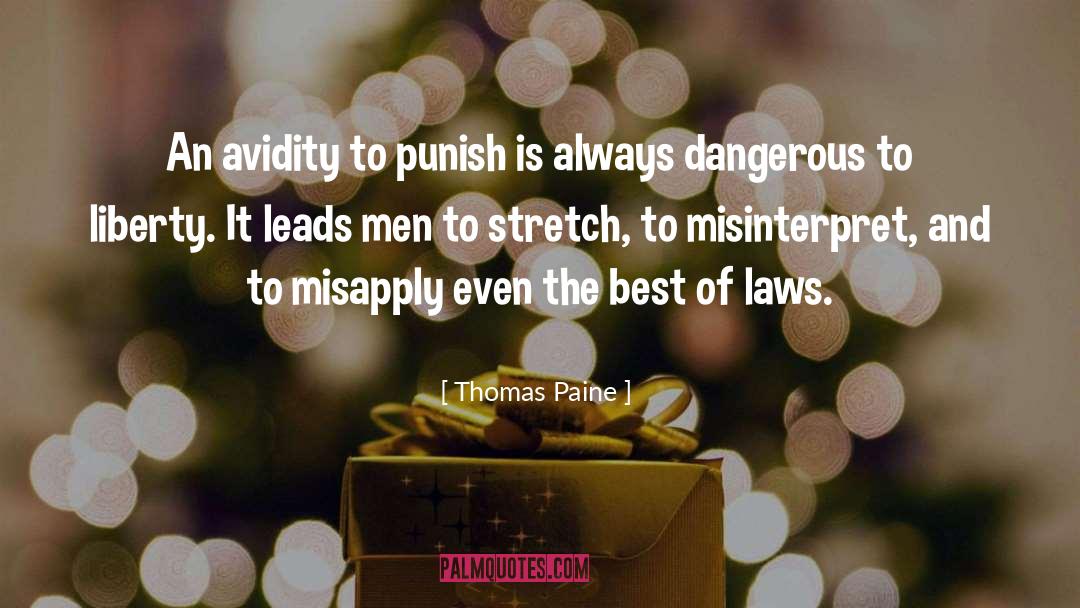 Misinterpret quotes by Thomas Paine