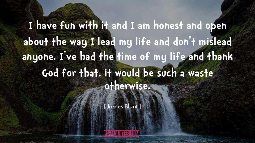 Mislead quotes by James Blunt