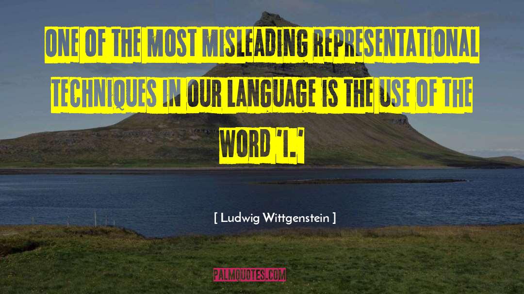 Mislead quotes by Ludwig Wittgenstein