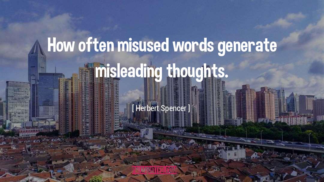 Misleading quotes by Herbert Spencer