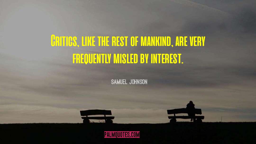 Misled quotes by Samuel Johnson