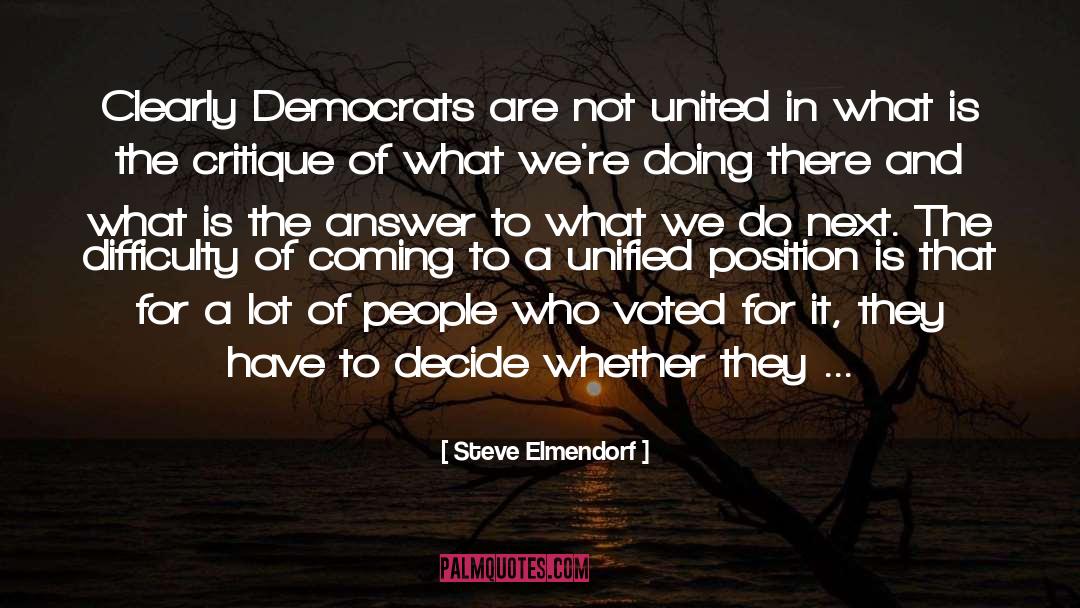 Misled quotes by Steve Elmendorf