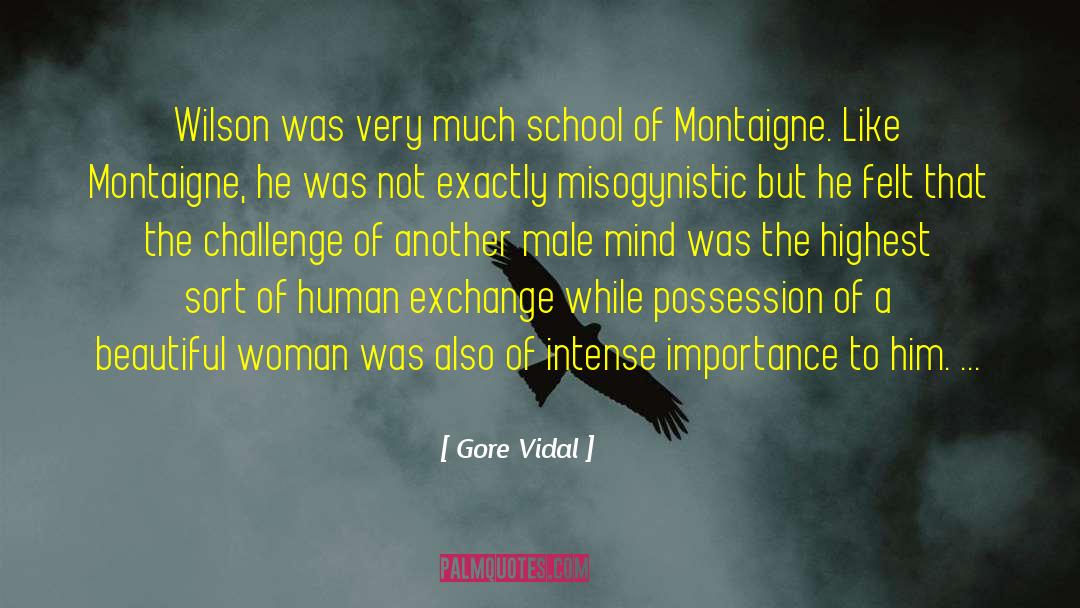 Misogynistic quotes by Gore Vidal