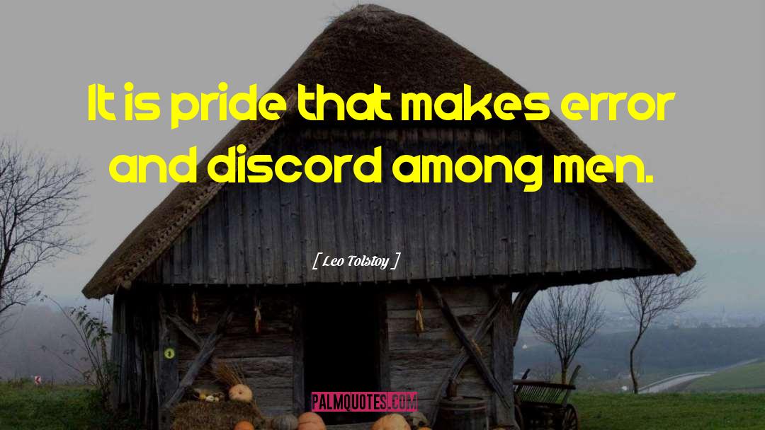 Misplaced Pride quotes by Leo Tolstoy