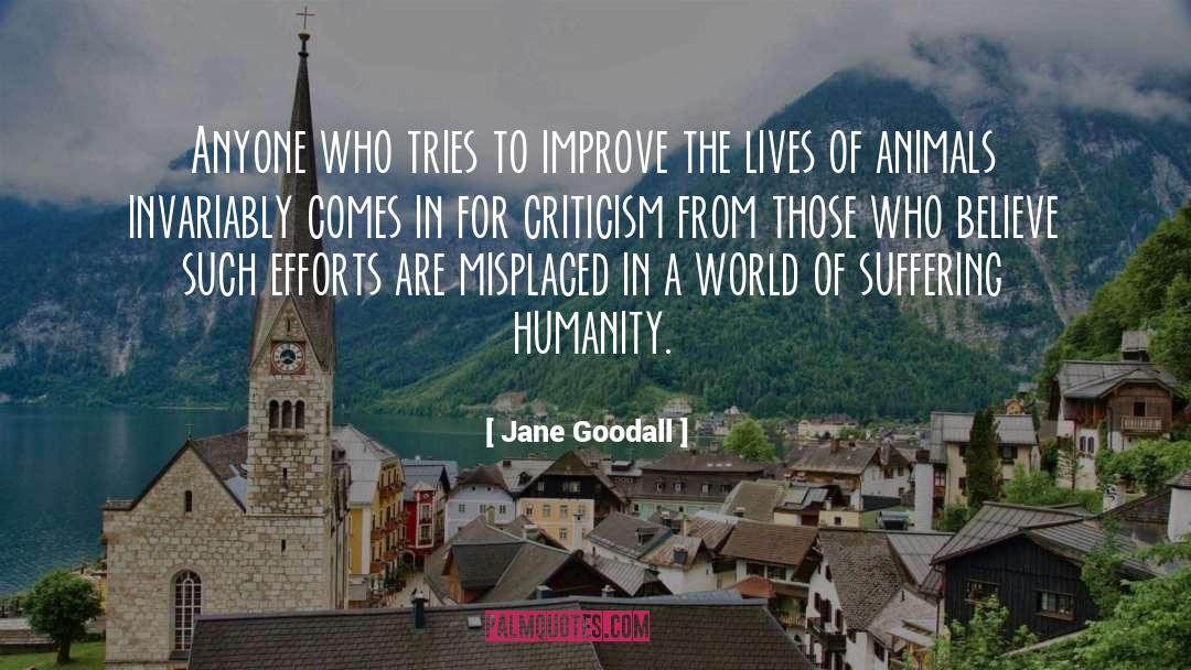 Misplaced quotes by Jane Goodall