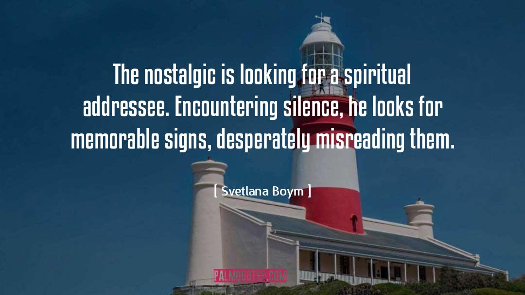 Misreading quotes by Svetlana Boym